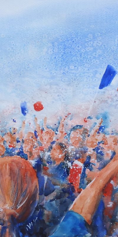 Allez Les Bleus!
15/7/2018 - Coupe du Monde
82cm x 64cm - FOR SALE
