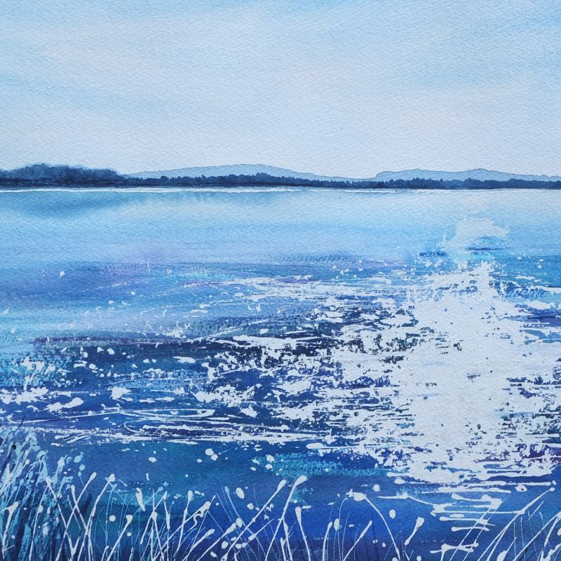 
Lac de Jouarres, Homps
Direct watercolour on Arches paper with Brusho
73cm x 53cm 575€
