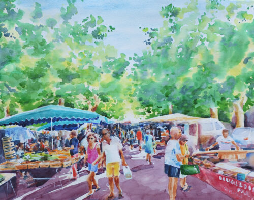 Sous les Platanes Verts