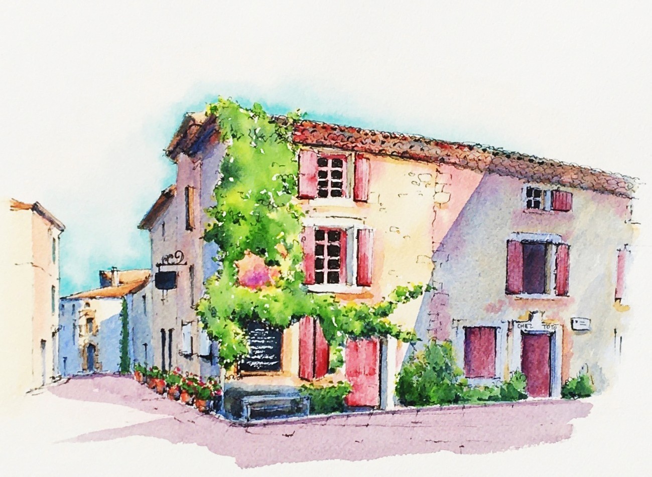 Wine Villages | Workshops, holidays and online courses to develop your sketching and watercolour skills whilst learning more about French life and culture.