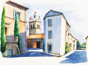 villespassans watercolour