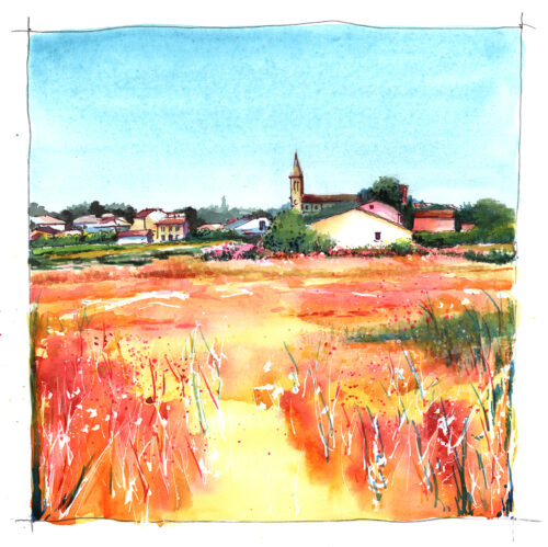 Champ des Fleurs, Homps