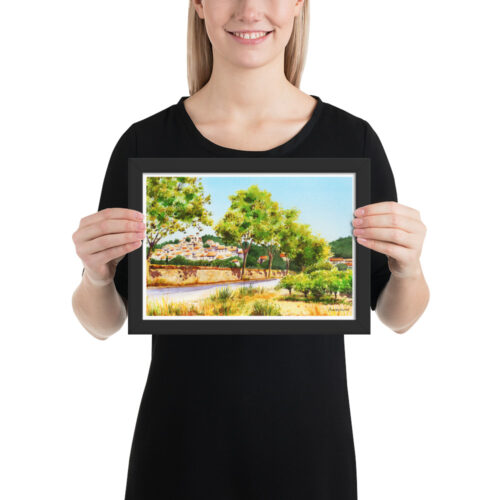 Framed print: Montouliers en automne