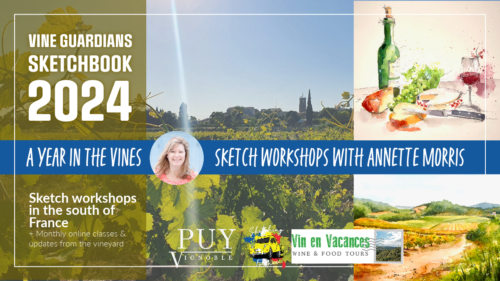 Sketching at Vignoble Puy 31 October