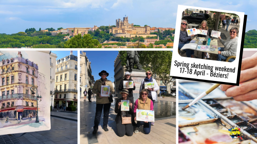 Spring sketching weekend April 2027 - Béziers